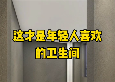 這才是年輕人喜歡的衛(wèi)生間，你想擁有嗎？